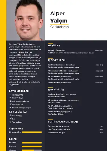 Cankurtaran CV Örnekleri cv indir